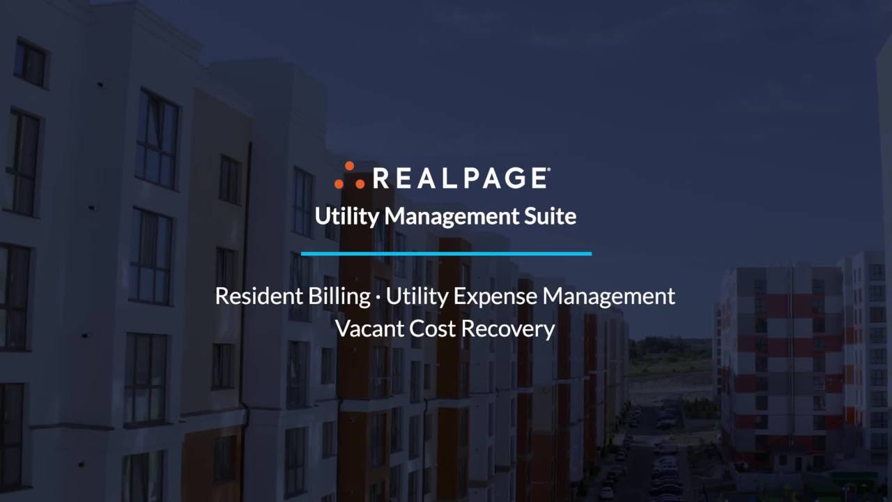 Efficient Utility Management Solution RealPage Resident Billing RealPage